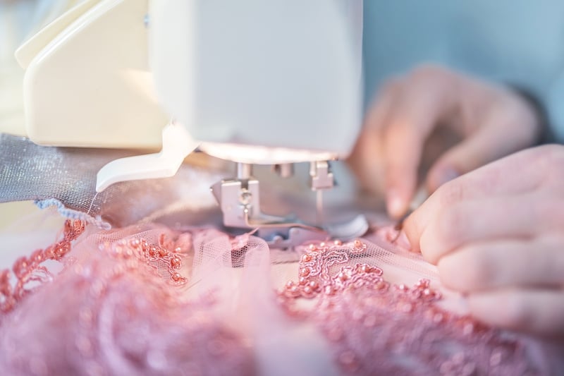 Vintage lace fabric
